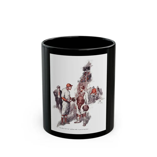 Garry Talks Turkey (1), American Boy, July 1926 - Black Coffee Mug 11oz - Go Mug Yourself