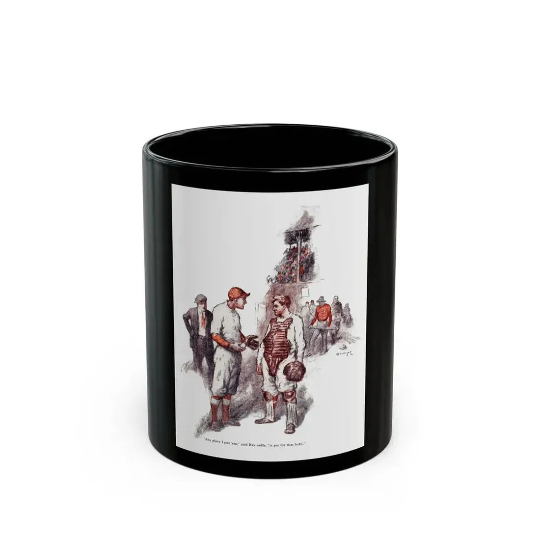 Garry Talks Turkey (1), American Boy, July 1926 - Black Coffee Mug 11oz - Go Mug Yourself