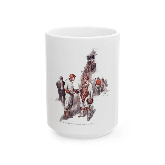 Garry Talks Turkey (1), American Boy, July 1926 - White Coffee Mug 15oz - Go Mug Yourself