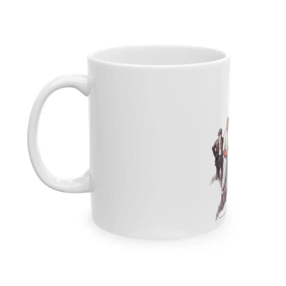 Garry Talks Turkey (1), American Boy, July 1926 - White Coffee Mug - Go Mug Yourself