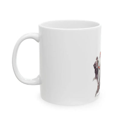 Garry Talks Turkey (1), American Boy, July 1926 - White Coffee Mug - Go Mug Yourself