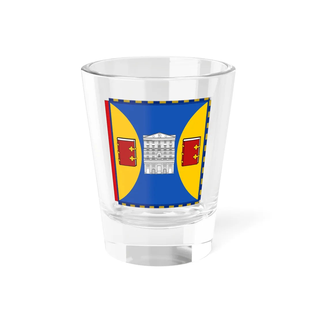 Garter Banner of Baron King of Lothbury (United Kingdom) Shot Glass 1.5oz 1.5oz - Go Mug Yourself