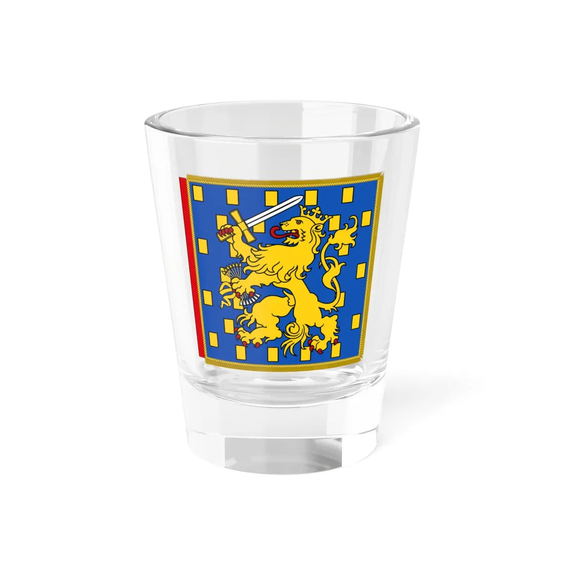 Garter Banner of Dutch Monarchs as Members (Netherlands) Shot Glass 1.5oz 1.5oz - Go Mug Yourself