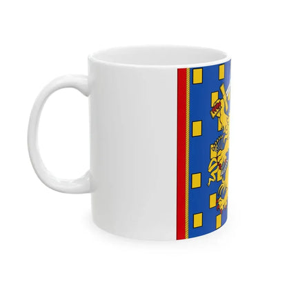 Garter Banner of Dutch Monarchs as Members (Netherlands) White Coffee Mug - Go Mug Yourself