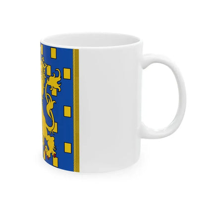 Garter Banner of Dutch Monarchs as Members (Netherlands) White Coffee Mug - Go Mug Yourself