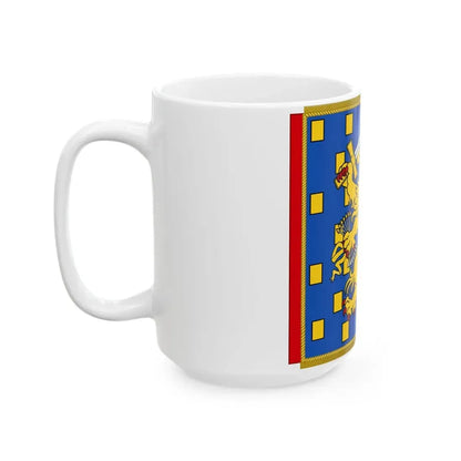 Garter Banner of Dutch Monarchs as Members (Netherlands) White Coffee Mug - Go Mug Yourself
