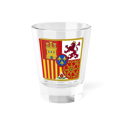 Garter Banner of King Juan Carlos of Spain (Spain) Shot Glass 1.5oz 1.5oz - Go Mug Yourself