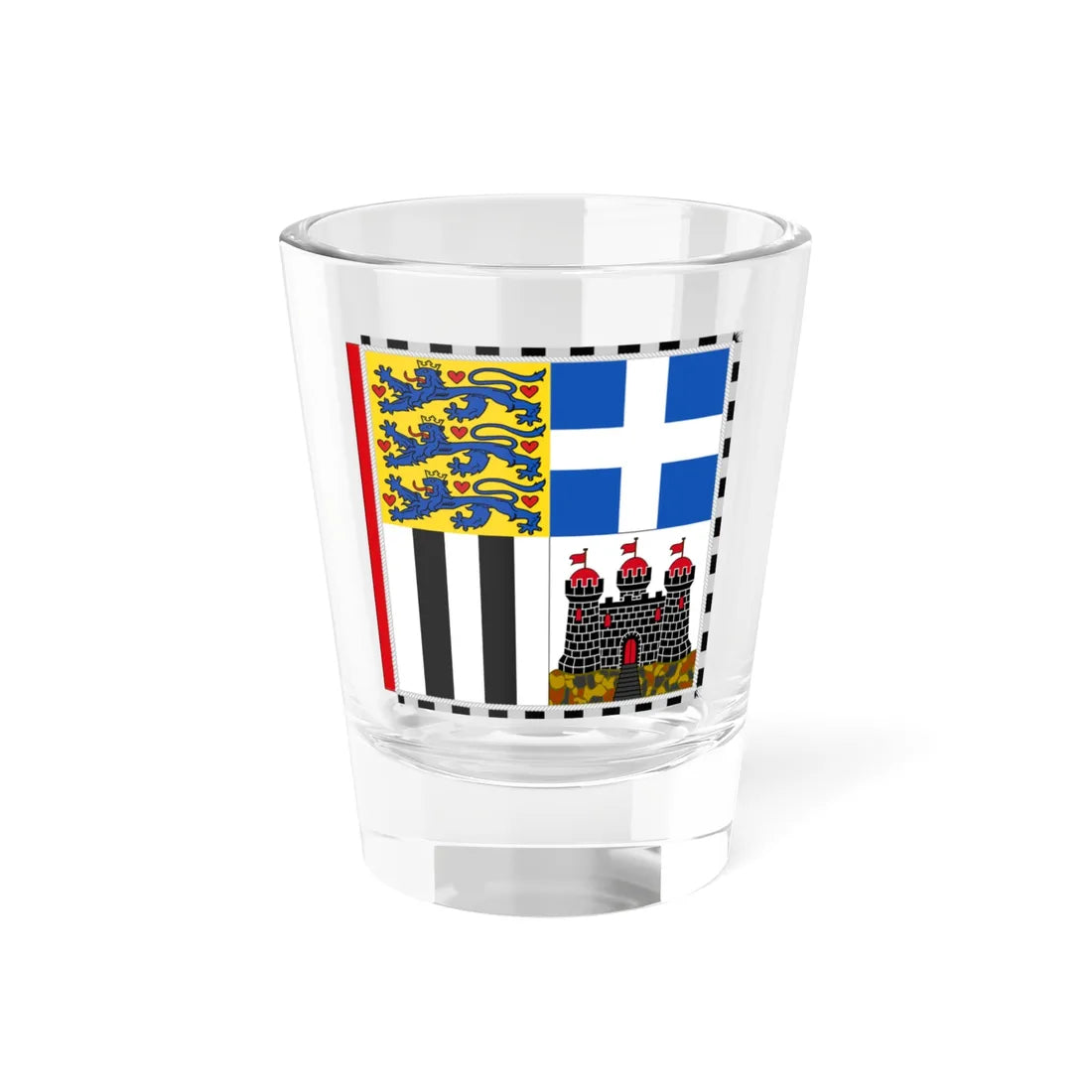 Garter Banner of Prince Philip Duke of Edinburgh (United Kingdom) Shot Glass 1.5oz 1.5oz - Go Mug Yourself