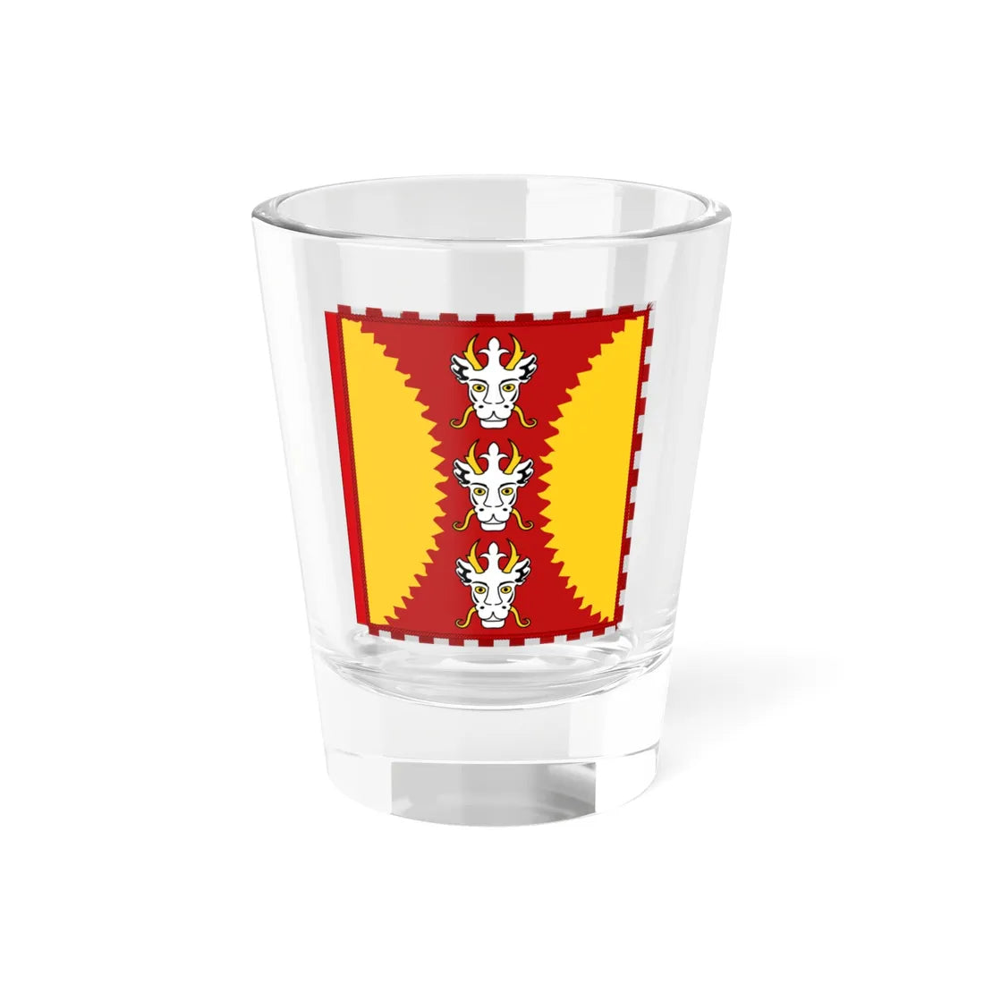 Garter Banner of Sir David Brewer (United Kingdom) Shot Glass 1.5oz 1.5oz - Go Mug Yourself