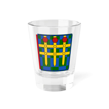 Garter Banner of Sir John Major (United Kingdom) Shot Glass 1.5oz 1.5oz - Go Mug Yourself