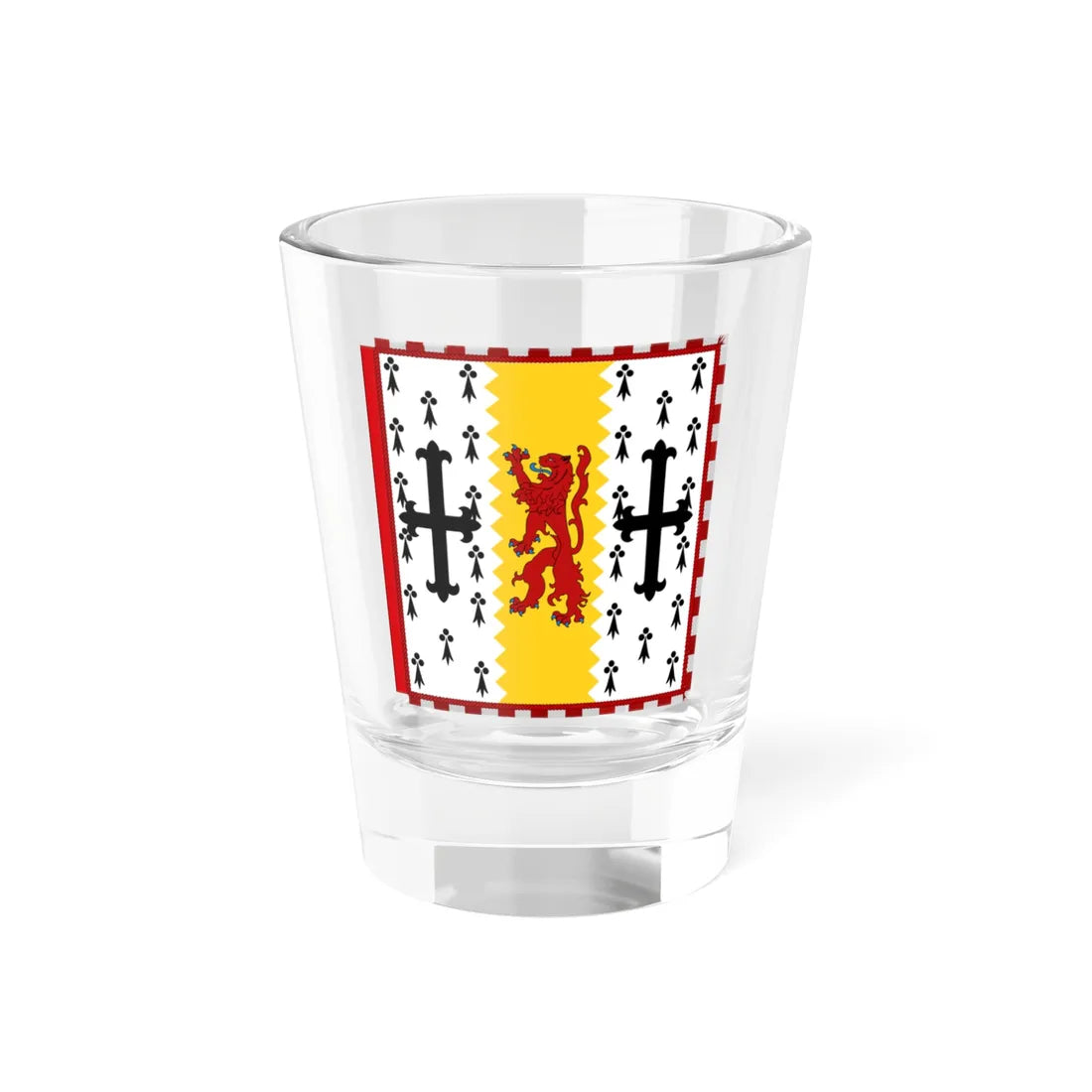 Garter Banner of Sir Timothy Colman (United Kingdom) Shot Glass 1.5oz 1.5oz - Go Mug Yourself