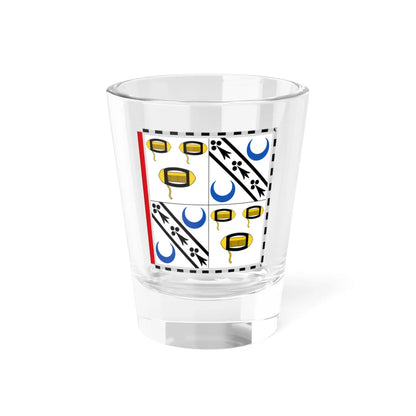 Garter Banner of the 5th Baron Shuttleworth (United Kingdom) Shot Glass 1.5oz 1.5oz - Go Mug Yourself