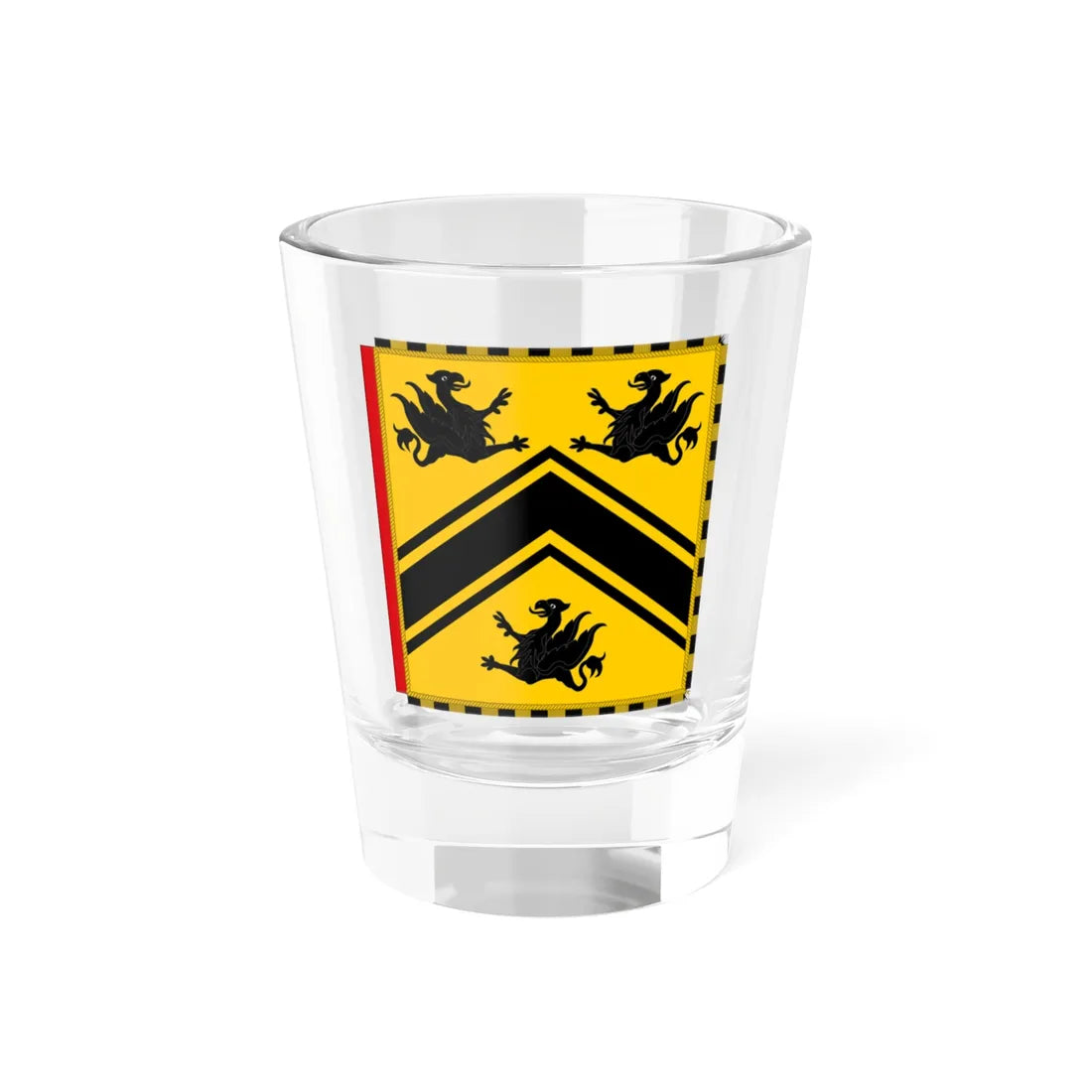 Garter Banner of the 6th Baron Carrington (United Kingdom) Shot Glass 1.5oz 1.5oz - Go Mug Yourself