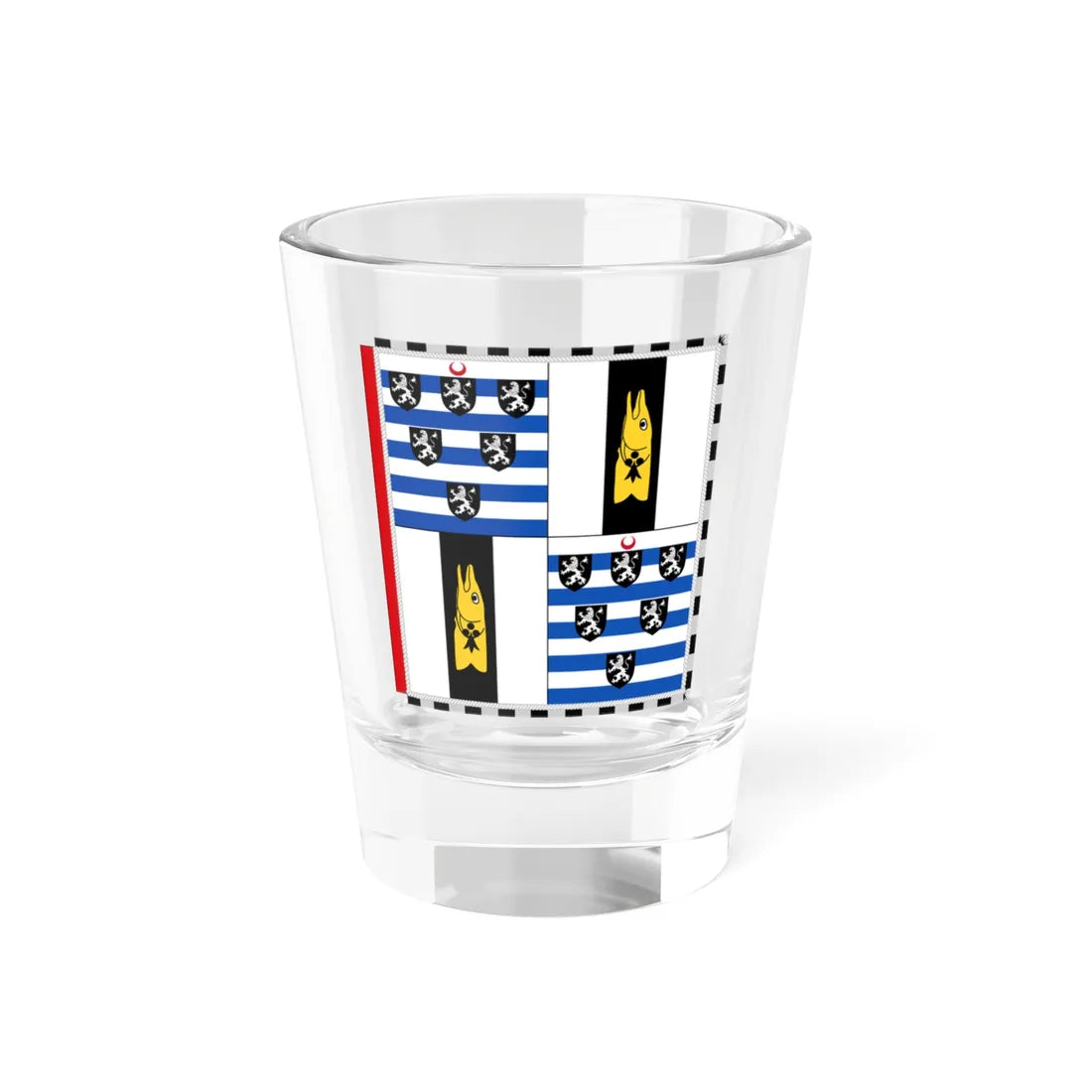 Garter Banner of the 7th Marquess of Salisbury (United Kingdom) Shot Glass 1.5oz 1.5oz - Go Mug Yourself