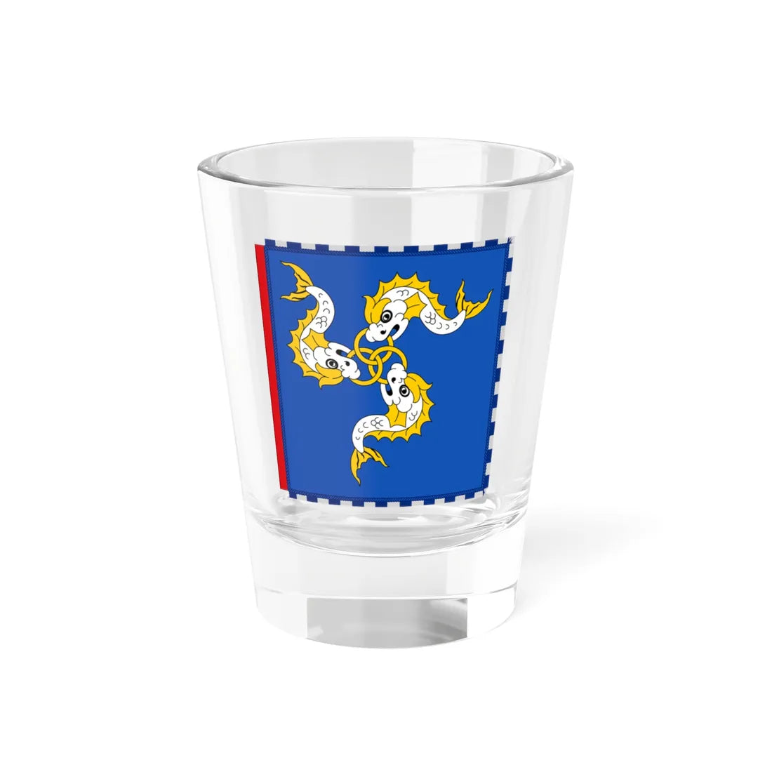 Garter Banner of the Baron Boyce (United Kingdom) Shot Glass 1.5oz 1.5oz - Go Mug Yourself