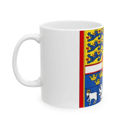 Garter Banner of the Danish Monarch (Denmark) White Coffee Mug - Go Mug Yourself