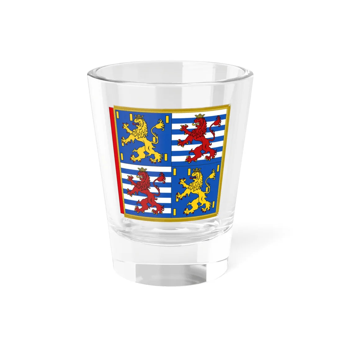 Garter Banner of the Grand Duke Jean of Luxembourg (Luxembourg) Shot Glass 1.5oz 1.5oz - Go Mug Yourself