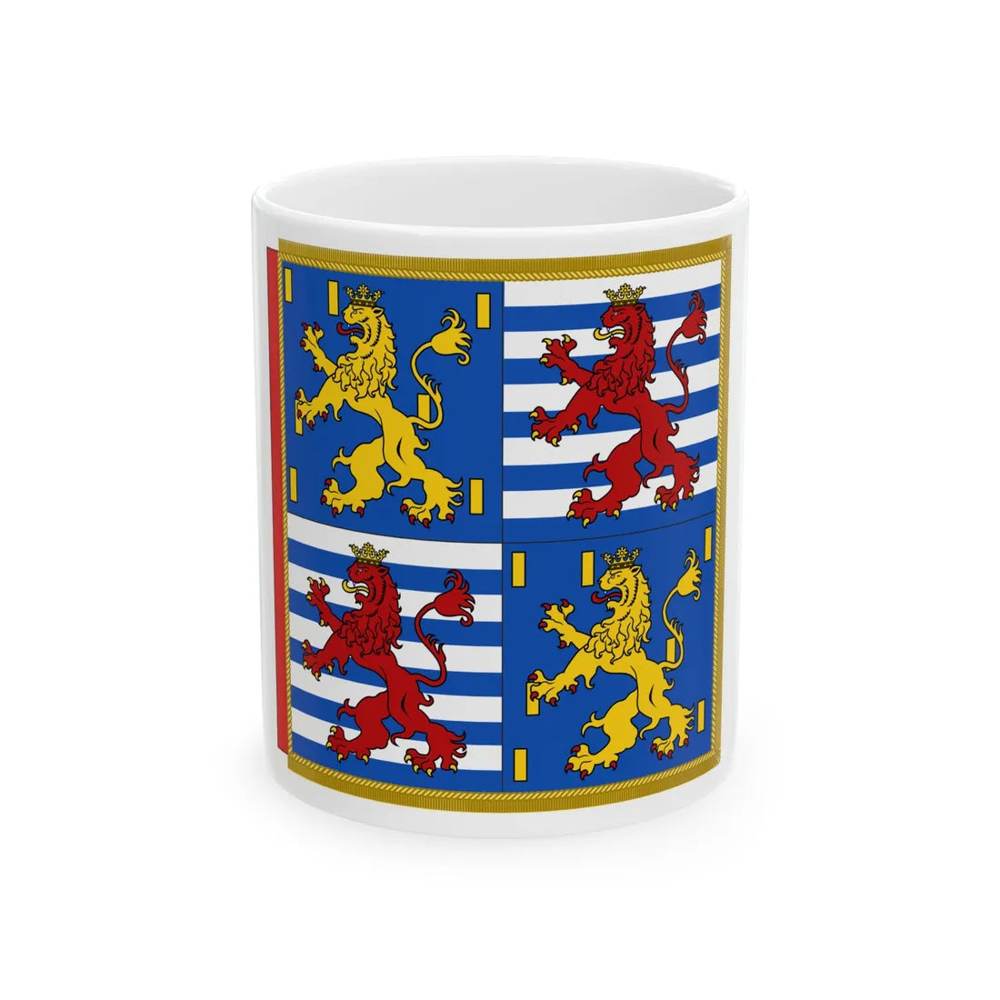 Garter Banner of the Grand Duke Jean of Luxembourg (Luxembourg) White Coffee Mug 11oz - Go Mug Yourself