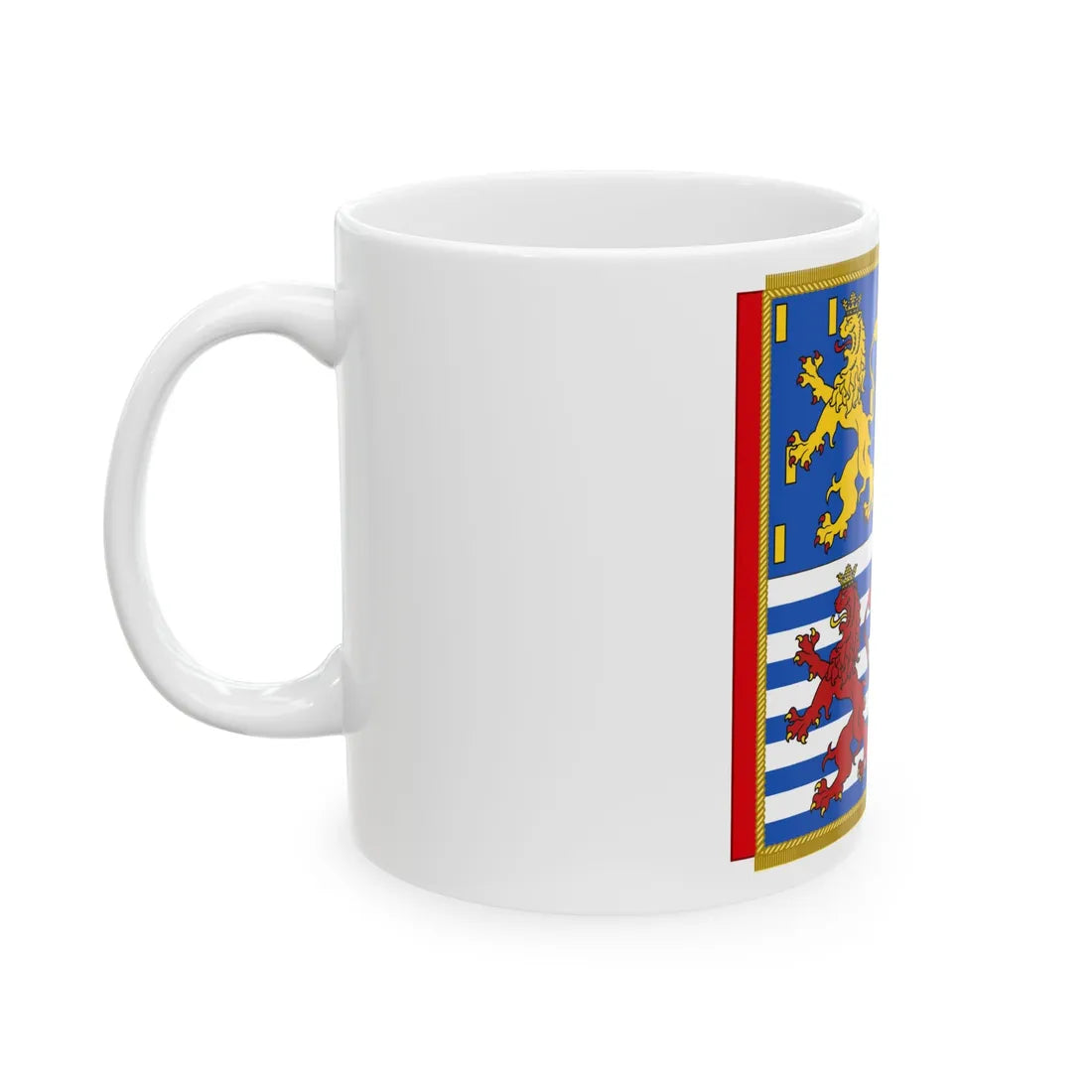 Garter Banner of the Grand Duke Jean of Luxembourg (Luxembourg) White Coffee Mug - Go Mug Yourself