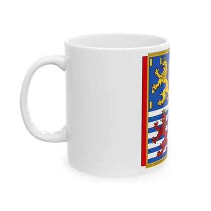 Garter Banner of the Grand Duke Jean of Luxembourg (Luxembourg) White Coffee Mug - Go Mug Yourself