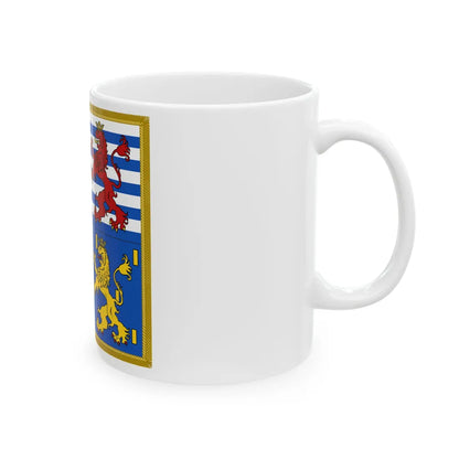 Garter Banner of the Grand Duke Jean of Luxembourg (Luxembourg) White Coffee Mug - Go Mug Yourself