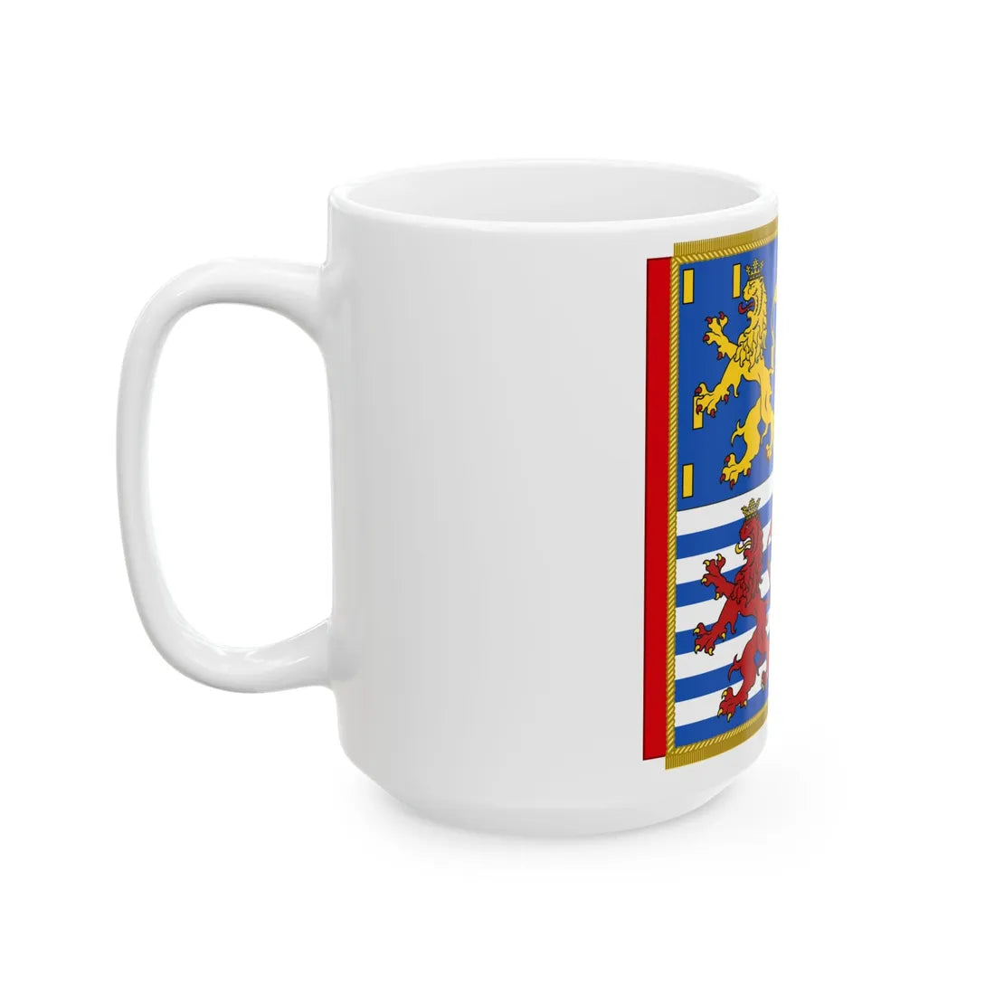 Garter Banner of the Grand Duke Jean of Luxembourg (Luxembourg) White Coffee Mug - Go Mug Yourself