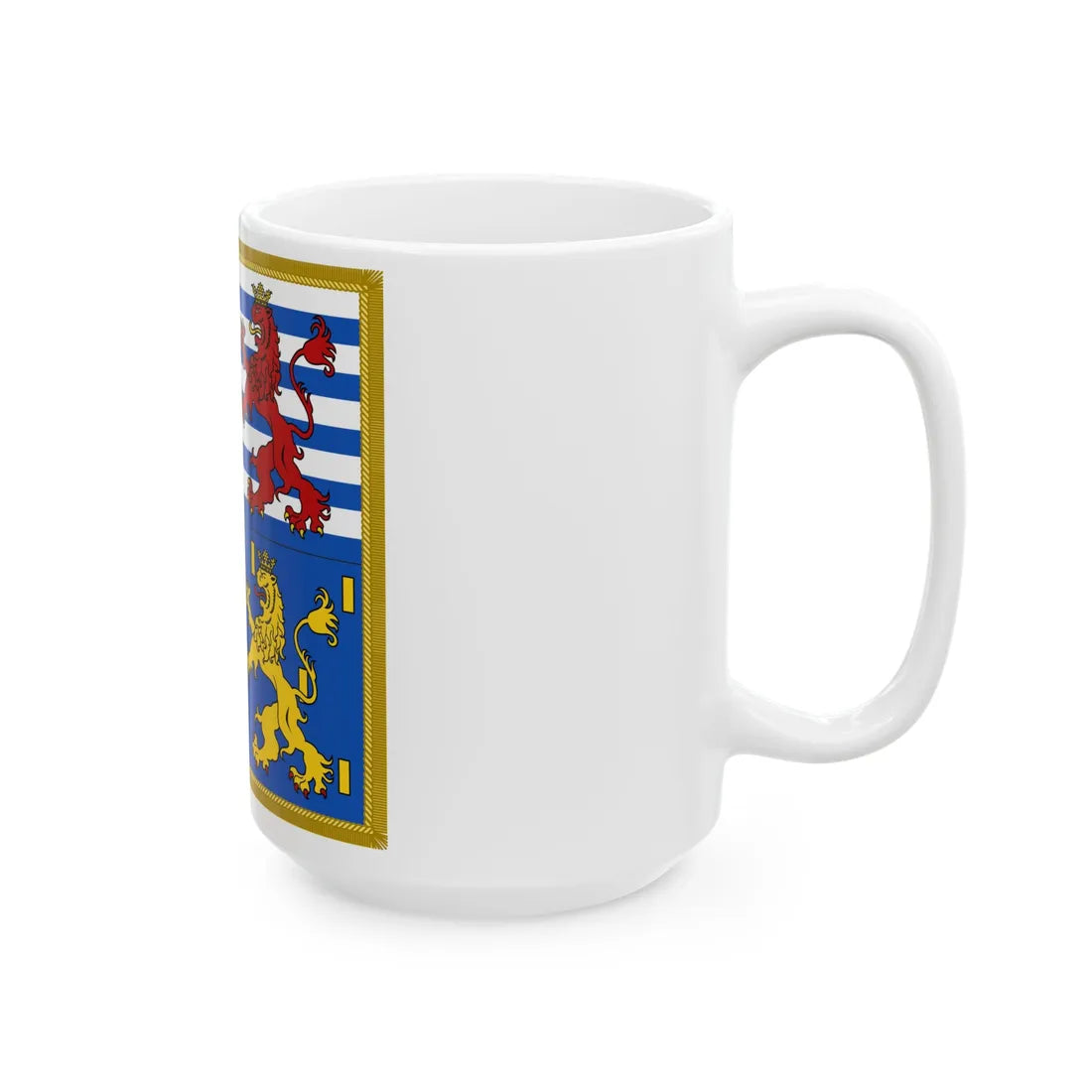 Garter Banner of the Grand Duke Jean of Luxembourg (Luxembourg) White Coffee Mug - Go Mug Yourself