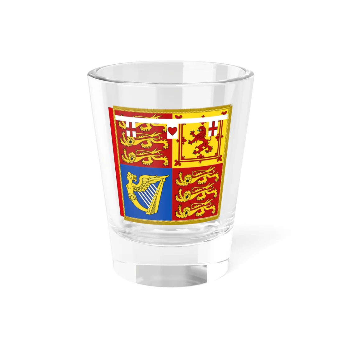 Garter Banner of the Princess Royal (United Kingdom) Shot Glass 1.5oz 1.5oz - Go Mug Yourself