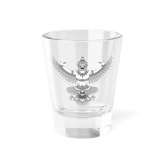 Garuda Emblem of Thailand Monochrome 2 (Thailand) (Coat of Arms) Shot Glass 1.5oz 1.5oz - Go Mug Yourself