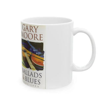 GARY MOORE BALLADS AND BLUES (VHS COVER) - White Coffee Mug - Go Mug Yourself