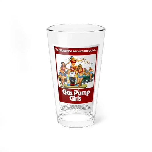 GAS PUMP GIRLS 1979 Movie Poster - Pint Glass 16oz 16oz - Go Mug Yourself
