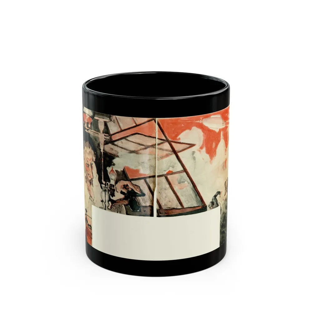 Gas Warfare, H.G. Wells Predicts The World of 1981, Liberty magazine, 1931 - Black Coffee Mug-11oz-Go Mug Yourself