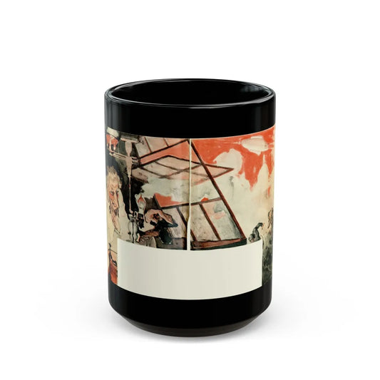 Gas Warfare, H.G. Wells Predicts The World of 1981, Liberty magazine, 1931 - Black Coffee Mug-15oz-Go Mug Yourself