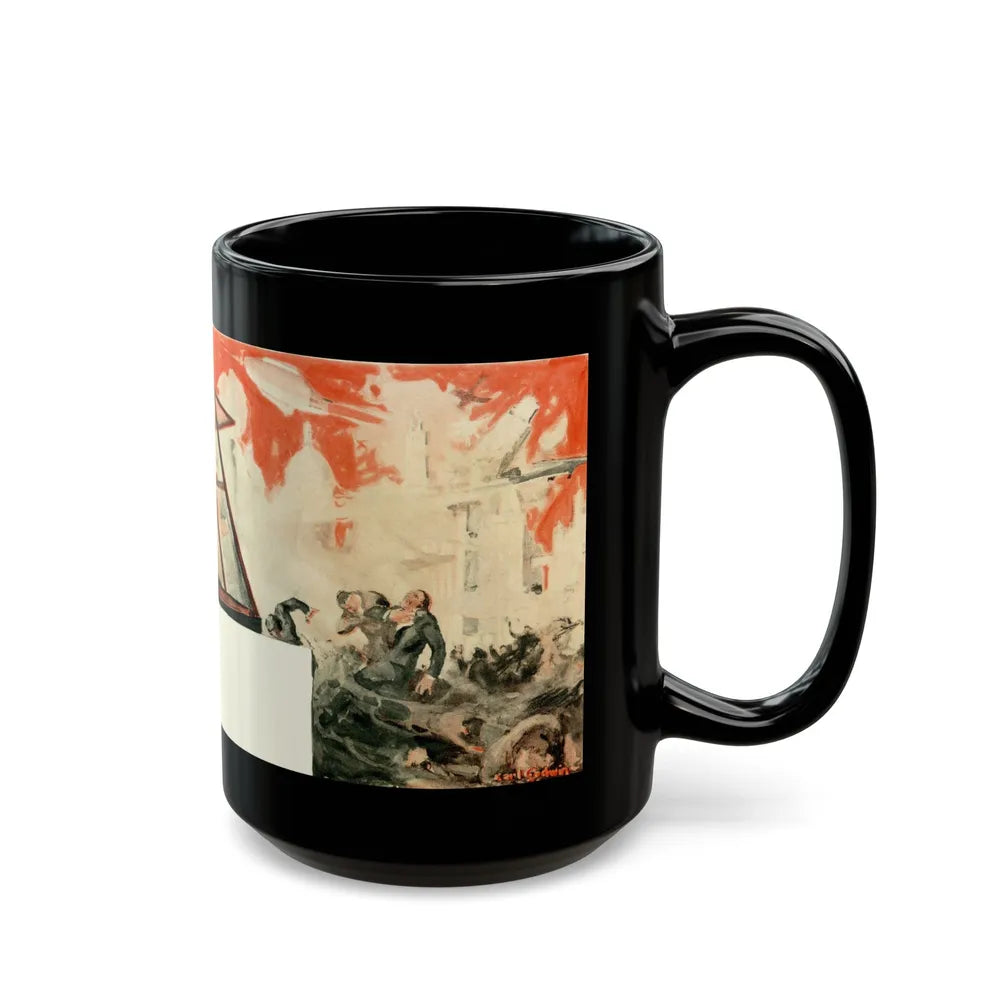 Gas Warfare, H.G. Wells Predicts The World of 1981, Liberty magazine, 1931 - Black Coffee Mug-Go Mug Yourself