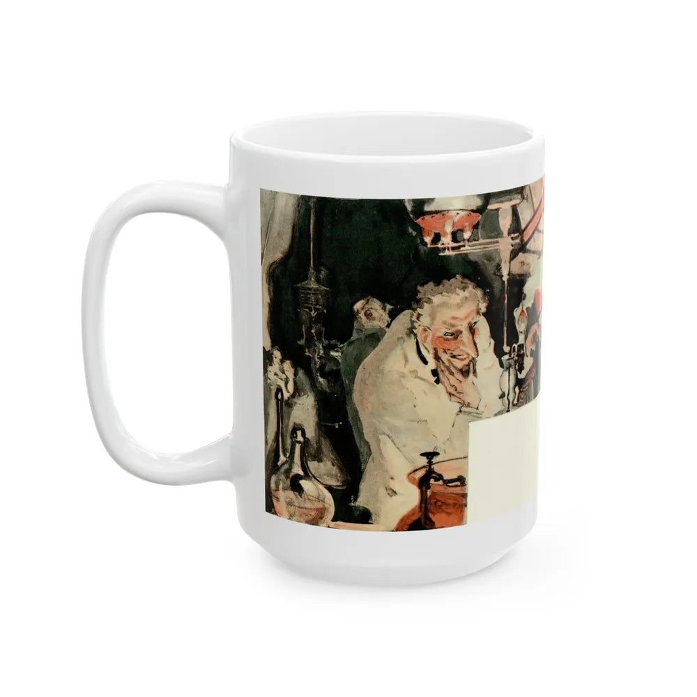 Gas Warfare, H.G. Wells Predicts The World of 1981, Liberty magazine, 1931 - White Coffee Mug-Go Mug Yourself