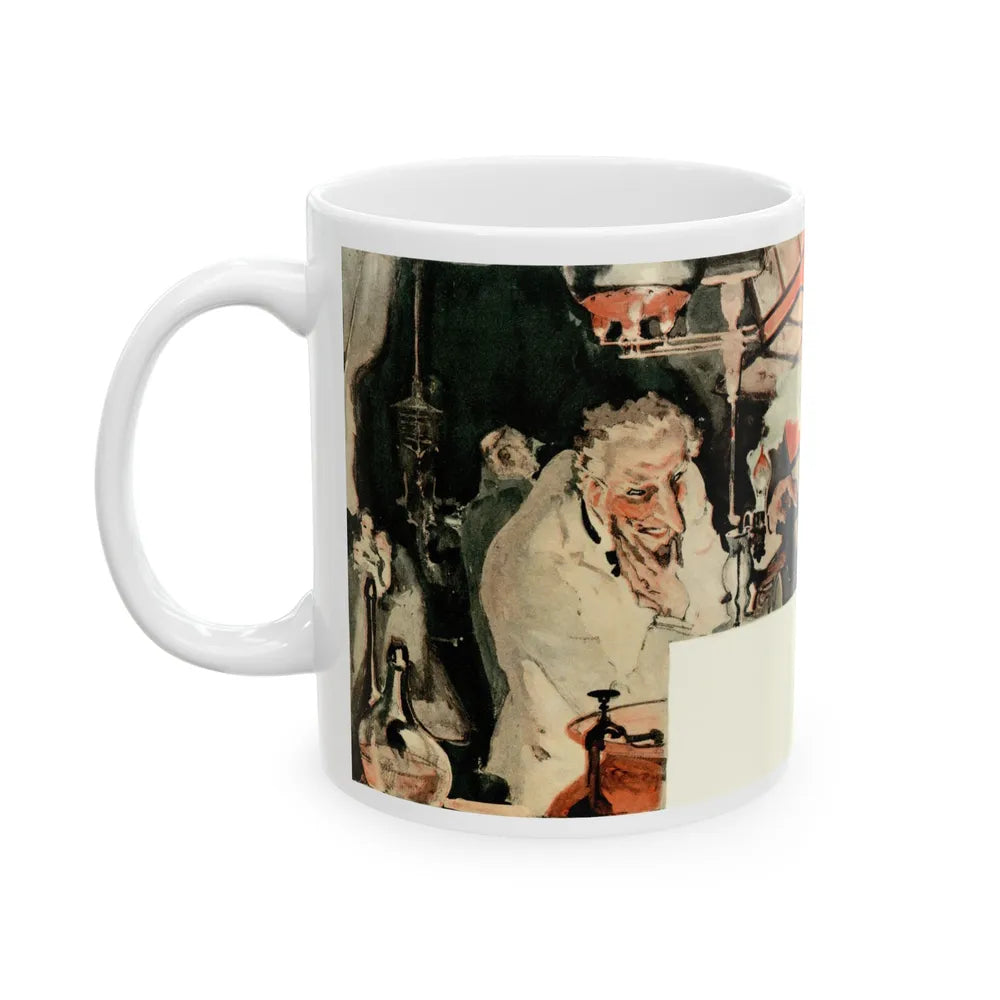 Gas Warfare, H.G. Wells Predicts The World of 1981, Liberty magazine, 1931 - White Coffee Mug-Go Mug Yourself