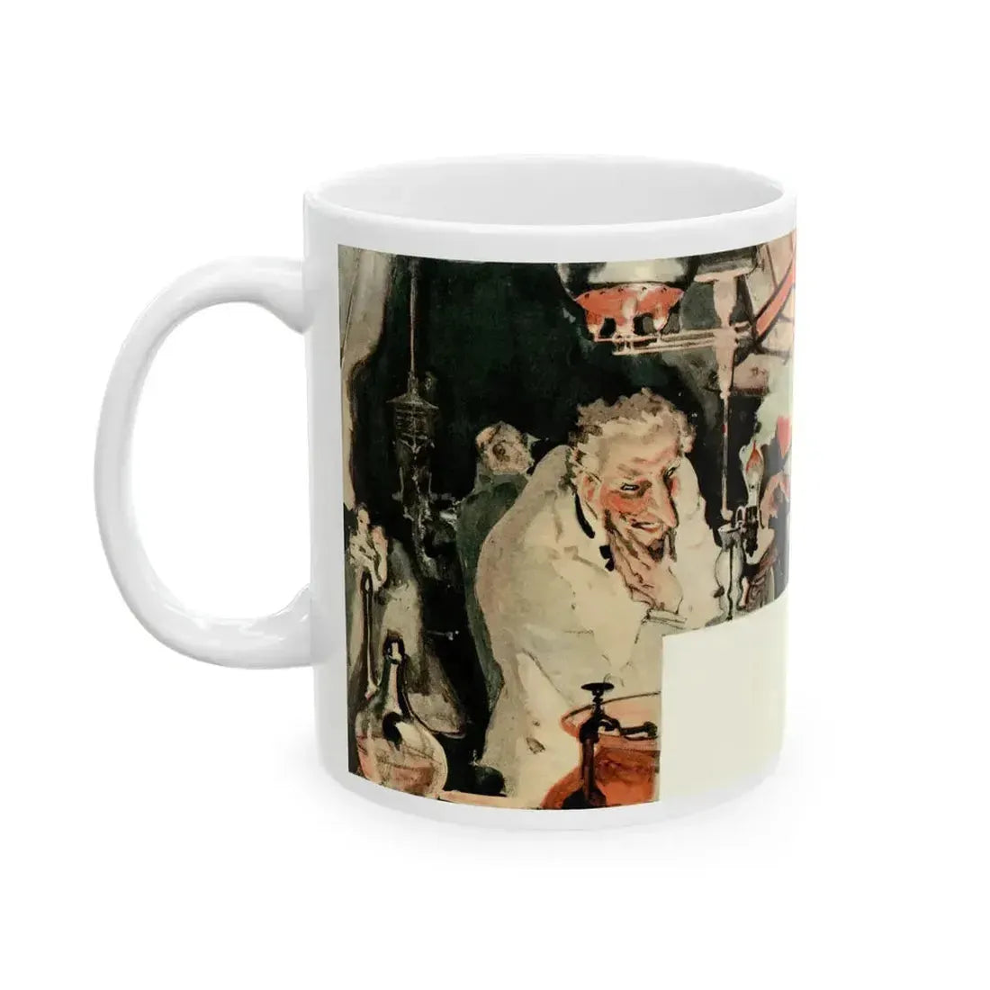 Gas Warfare, H.G. Wells Predicts The World of 1981, Liberty magazine, 1931 - White Coffee Mug - Go Mug Yourself