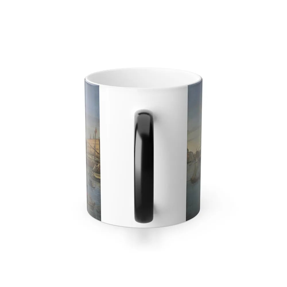 Gaspar van Wittel (1652-1736) View of the Bacino di San Marco, Venice, from the Grand Canal - Oil on Can-0 - Color Changing Mug 11oz - Go Mug Yourself