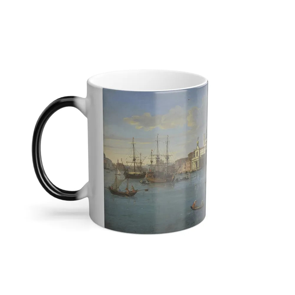 Gaspar van Wittel (1652-1736) View of the Bacino di San Marco, Venice, from the Grand Canal - Oil on Can-0 - Color Changing Mug 11oz - Go Mug Yourself
