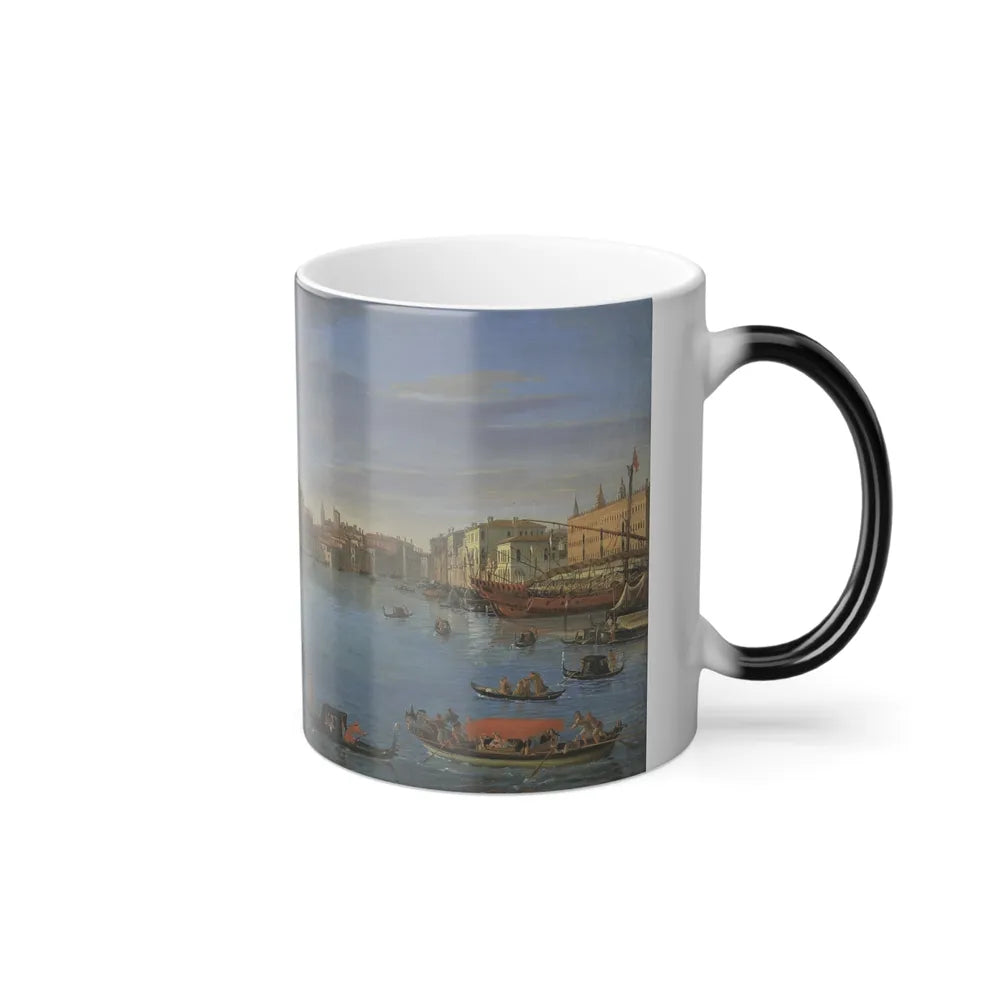 Gaspar van Wittel (1652-1736) View of the Bacino di San Marco, Venice, from the Grand Canal - Oil on Can-0 - Color Changing Mug 11oz - Go Mug Yourself