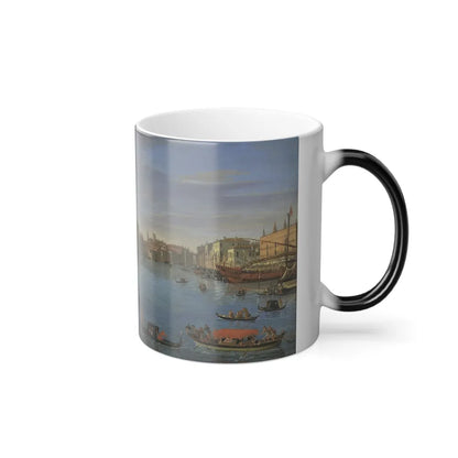 Gaspar van Wittel (1652-1736) View of the Bacino di San Marco, Venice, from the Grand Canal - Oil on Can-0 - Color Changing Mug 11oz - Go Mug Yourself