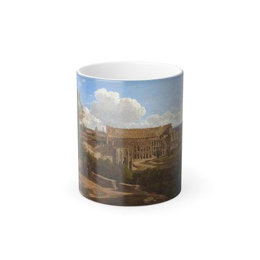 Gaspare Gabrielli (1770-1828) The Arch of Constantine and the Colosseum, seen from the Palatine Hill - O-0 - Color Changing Mug 11oz-11oz-Go Mug Yourself