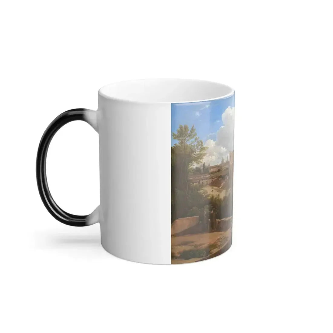 Gaspare Gabrielli (1770-1828) The Arch of Constantine and the Colosseum, seen from the Palatine Hill - O-0 - Color Changing Mug 11oz - Go Mug Yourself