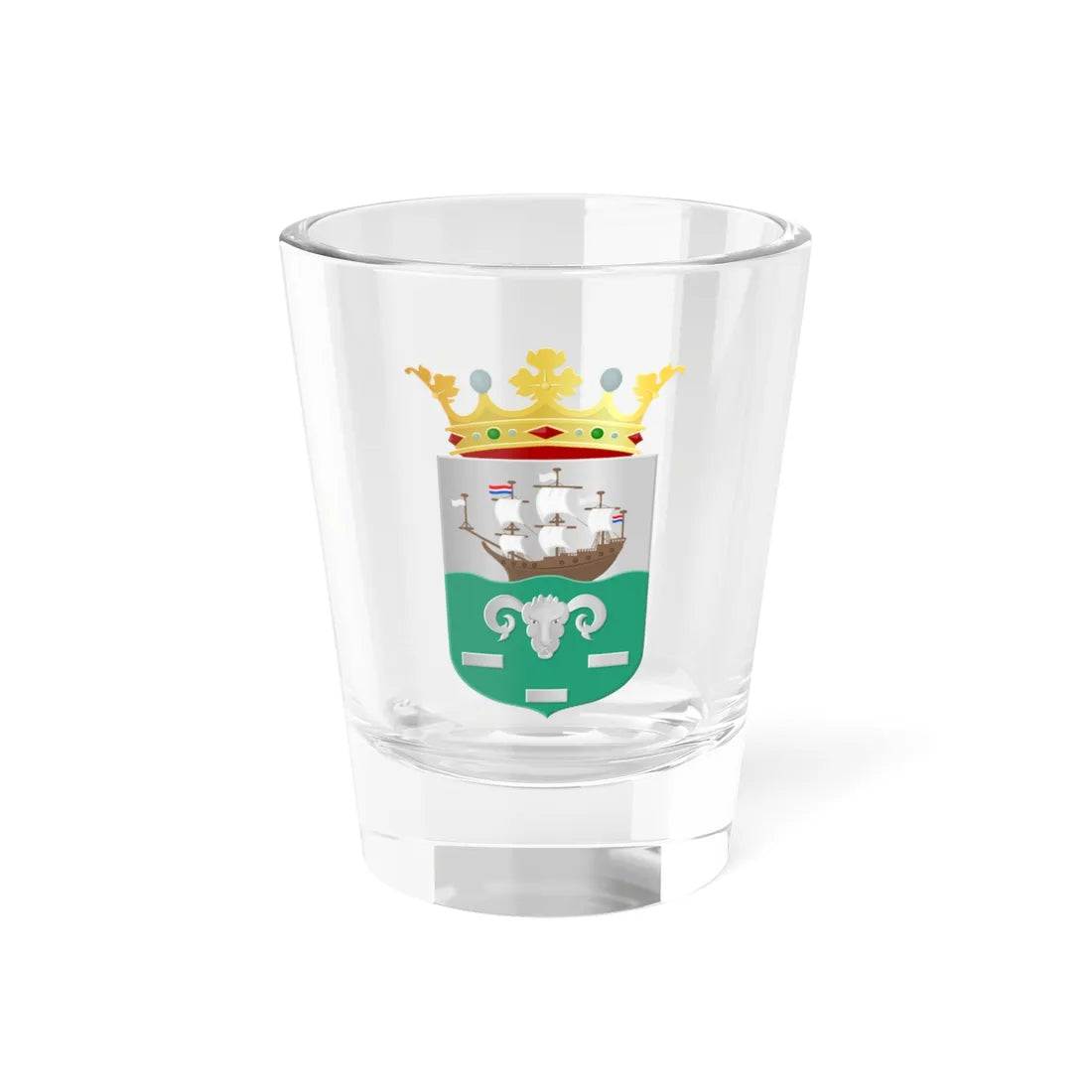 Gasselte wapen 1932 (Netherlands) (Coat of Arms) Shot Glass 1.5oz 1.5oz - Go Mug Yourself