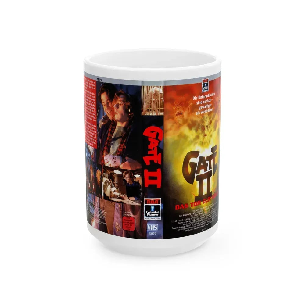 GATE 2 (VHS COVER) - White Coffee Mug 15oz - Go Mug Yourself