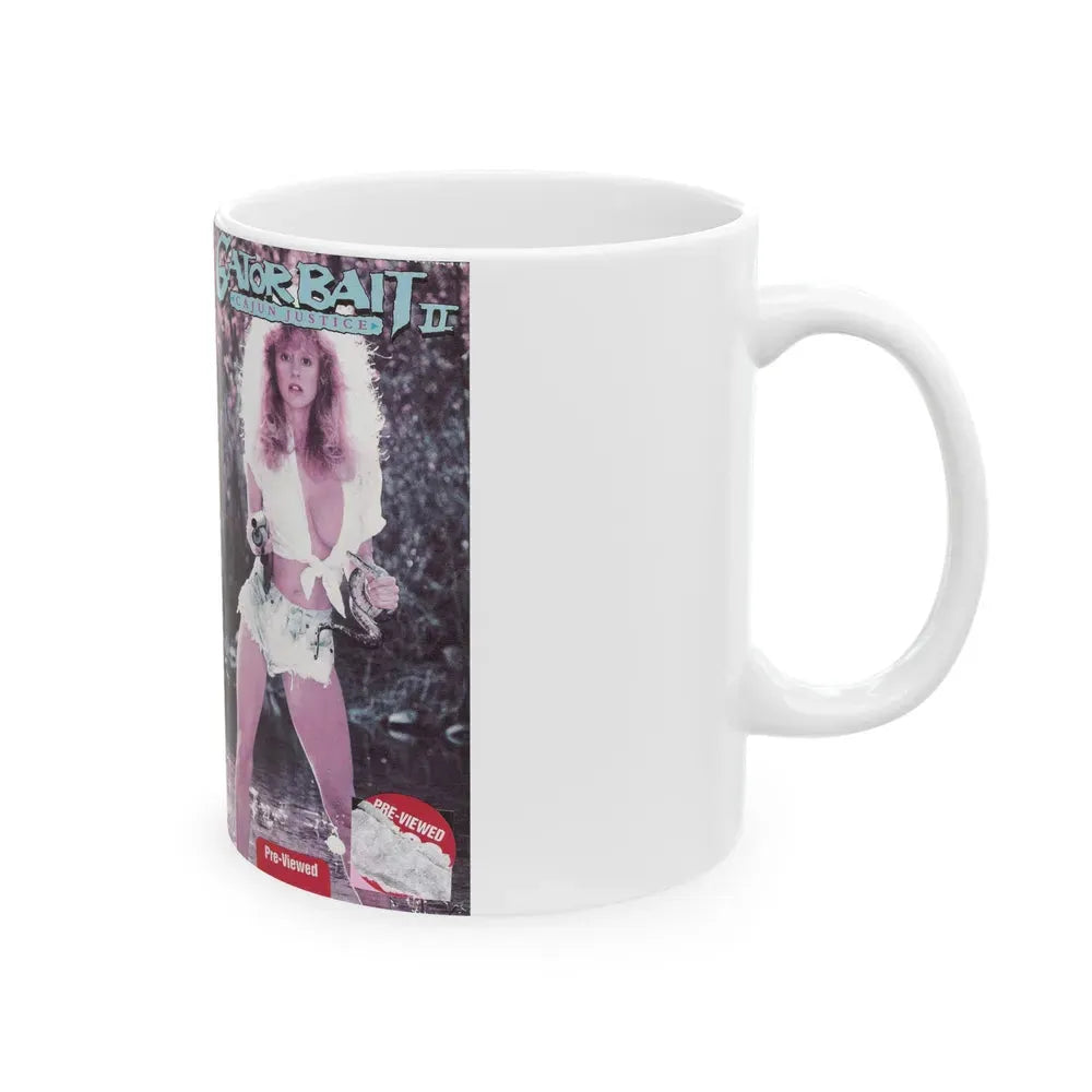 GATOR BAIT 2 CAJUN JUSTICE (VHS COVER) - White Coffee Mug - Go Mug Yourself