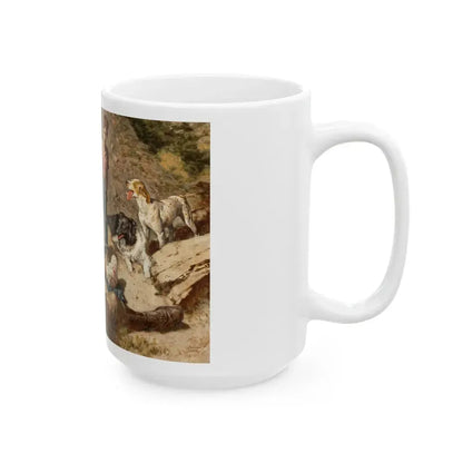 Gauge Shotgun, Saturday Evening Post illustration - White Coffee Mug - Go Mug Yourself