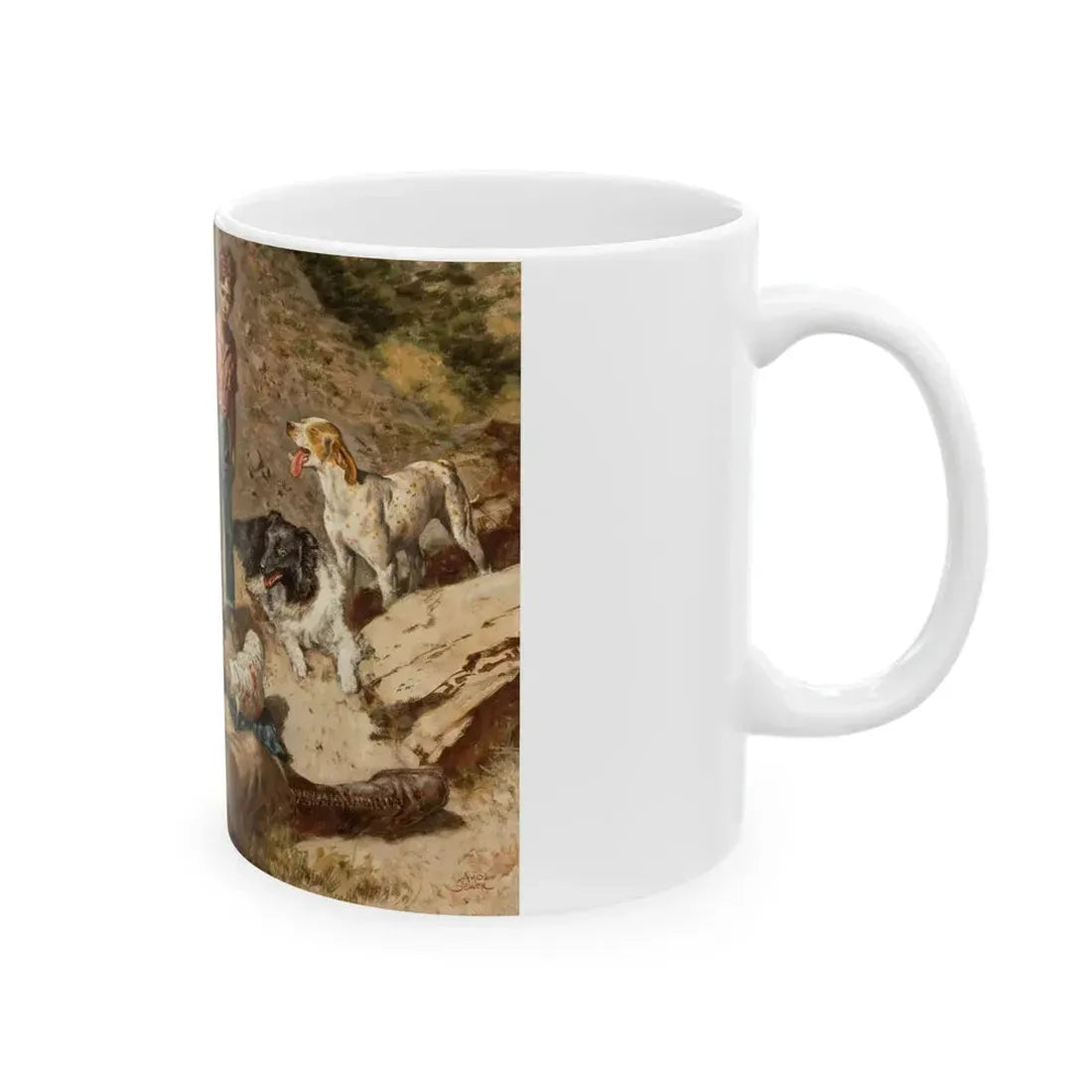 Gauge Shotgun, Saturday Evening Post illustration - White Coffee Mug - Go Mug Yourself