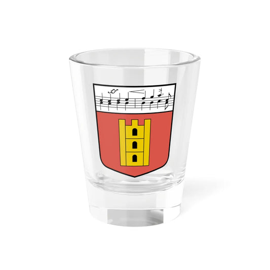 Gaujienas pagasta ģerbonis (Latvia) (Coat of Arms) Shot Glass 1.5oz 1.5oz - Go Mug Yourself