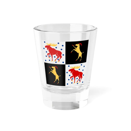 Gavleborgs lan vapenflagga (Sweden) Shot Glass 1.5oz 1.5oz - Go Mug Yourself